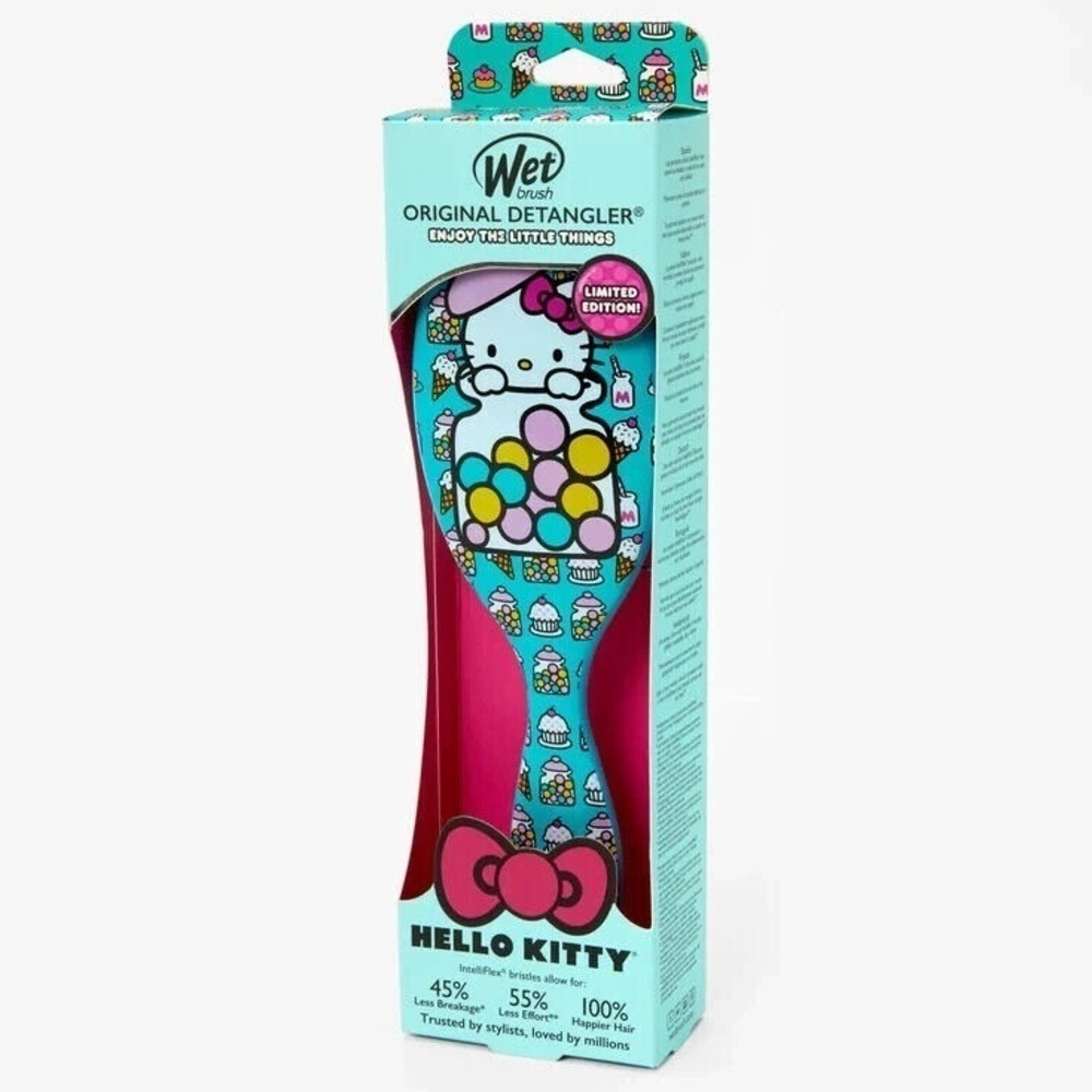 Wet Brush Hello Kitty Detangler Hair Brush Blue Bubble Gum NWT Limited Edition